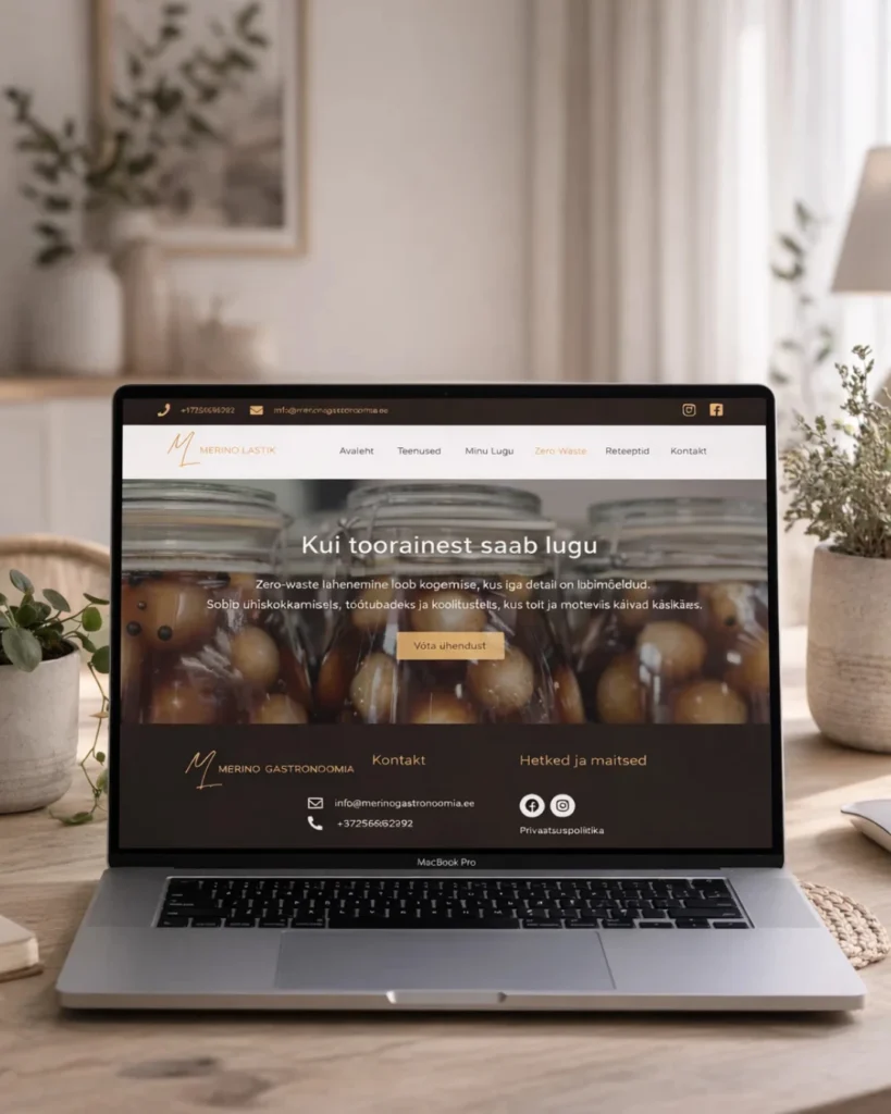 Business website design with analytics and performance tracking