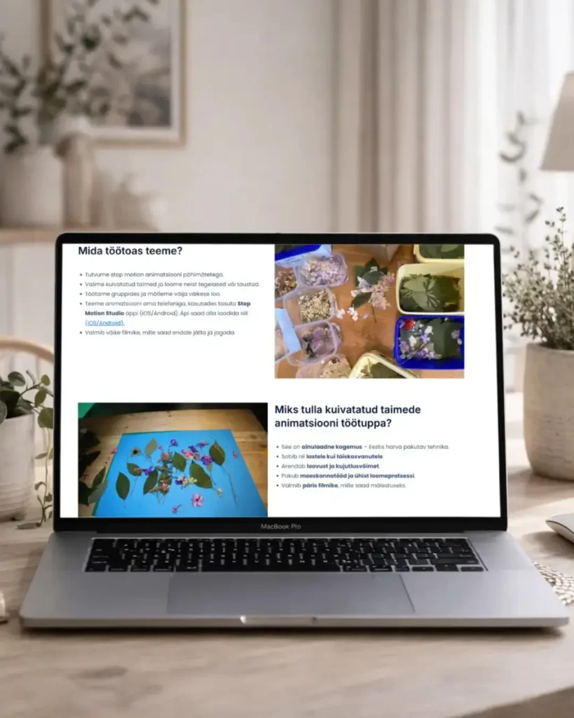 Professional small business website design on desktop screen