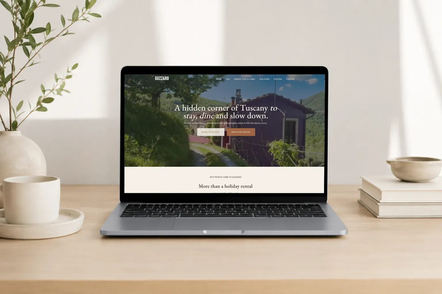 Landing page design