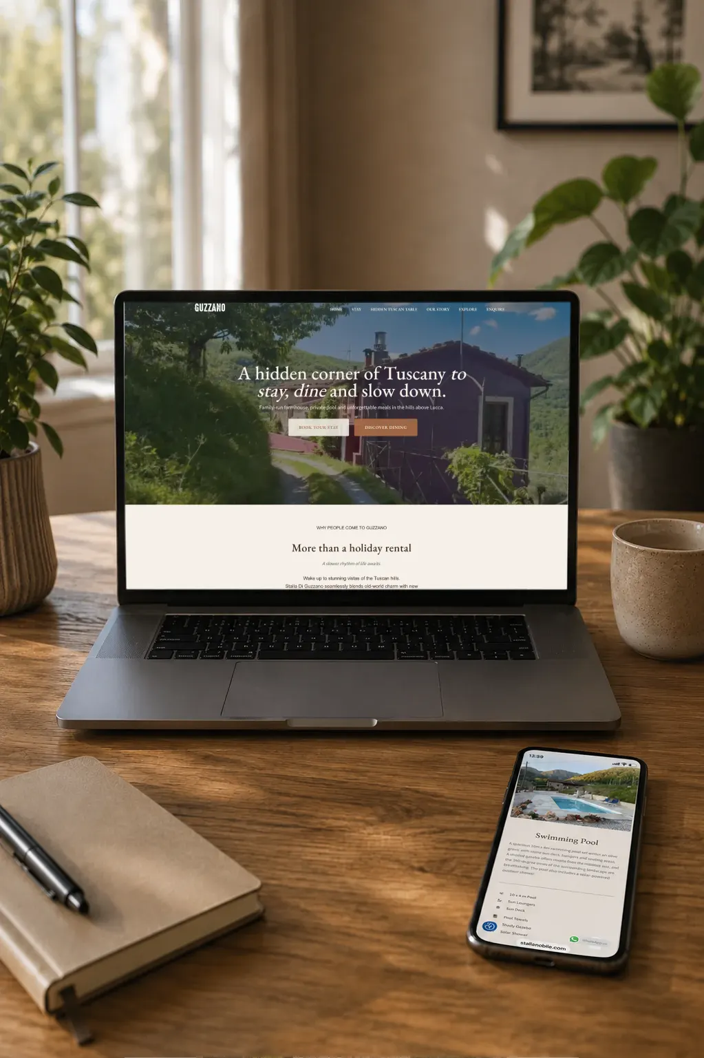 Landing page design